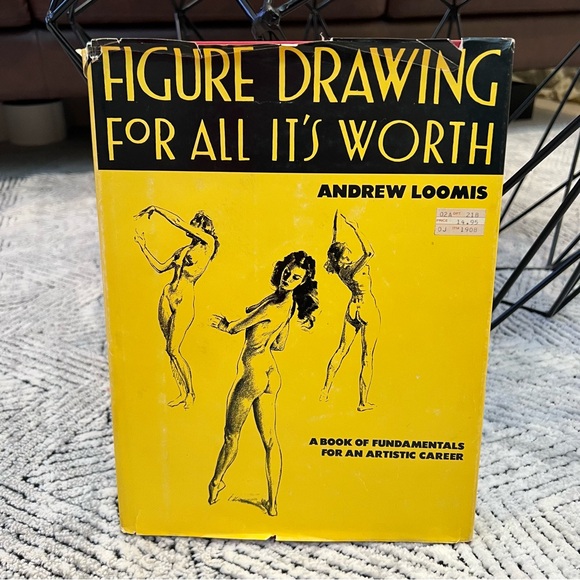 Vintage Other - Vintage Figure Drawing for All It's Worth Hardcover Book by Andrew Loomis
